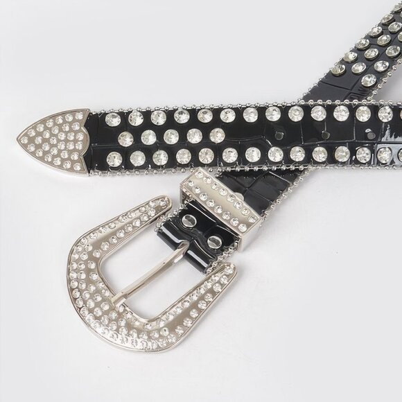 Multi Metal Stone Studded Plus Belt